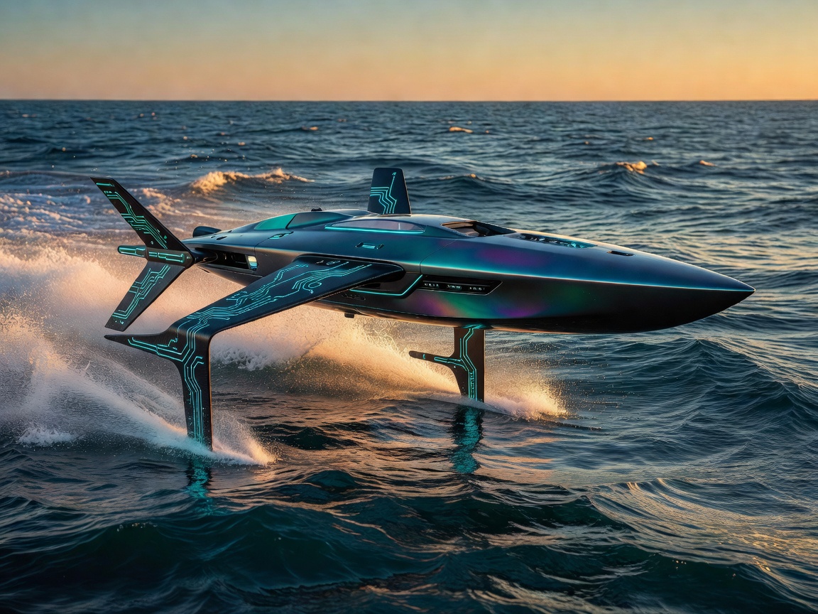 Circuitcompassfed Cyber Foiler V1 Ocean Vessel